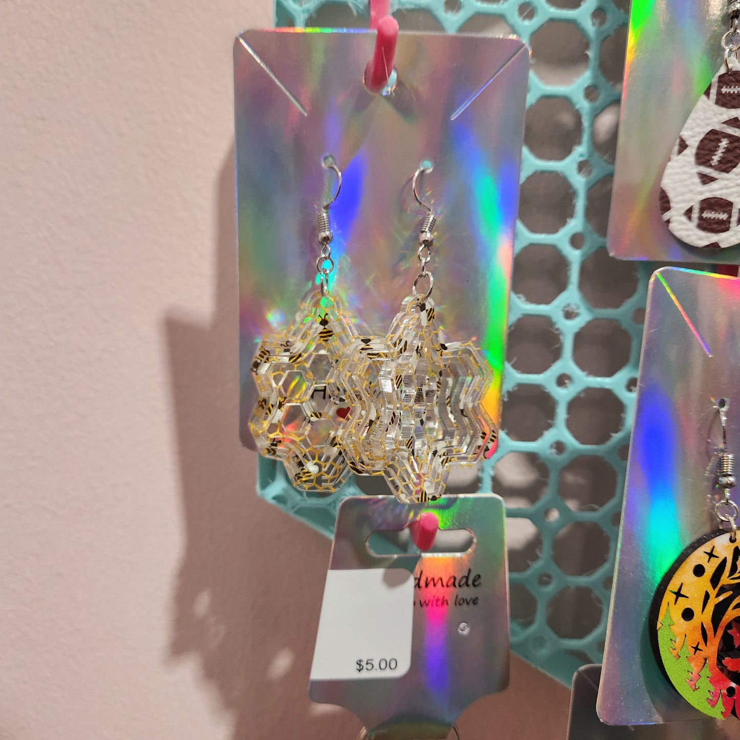 Acrylic Spinner Earrings