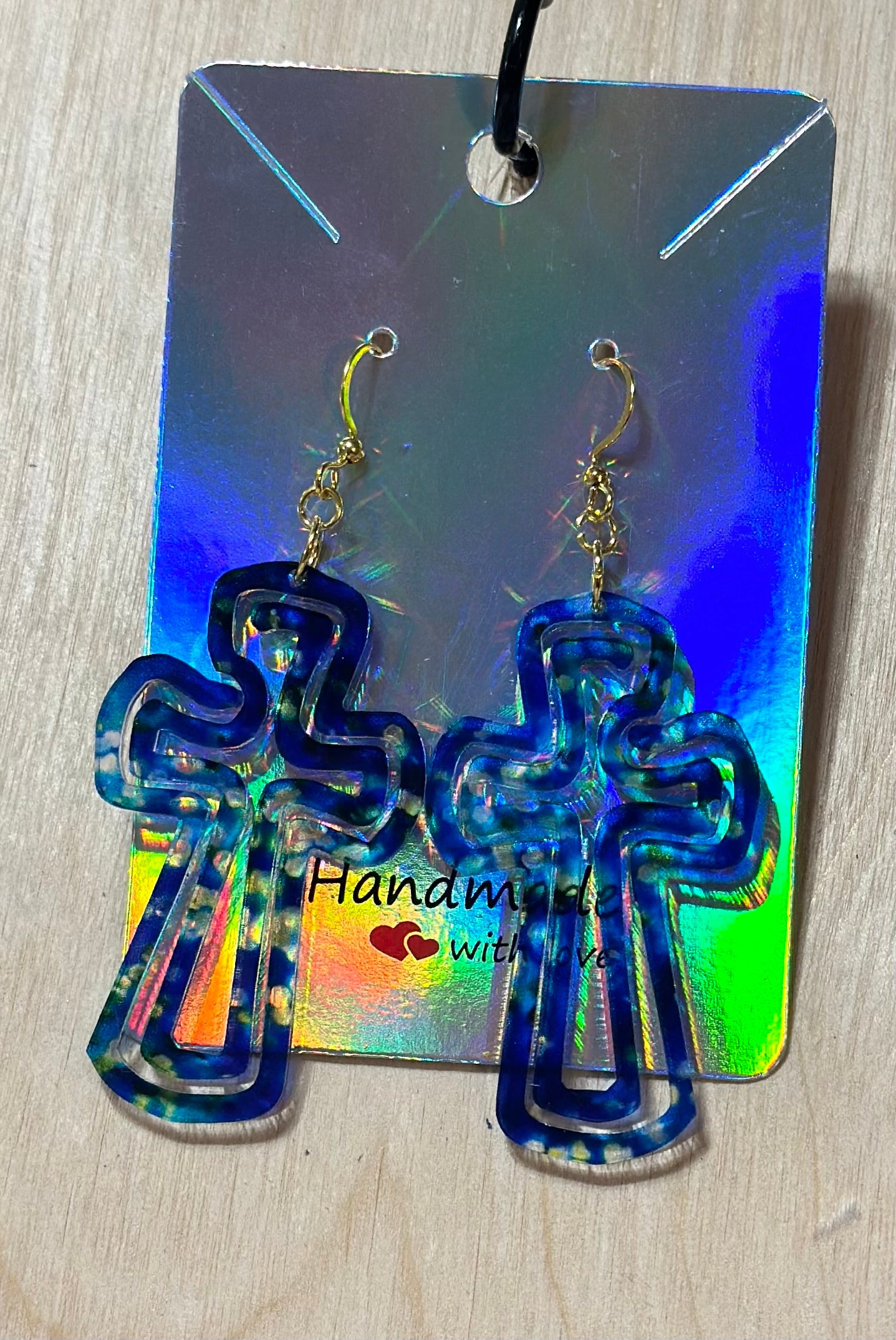 Acrylic Spinner Earrings
