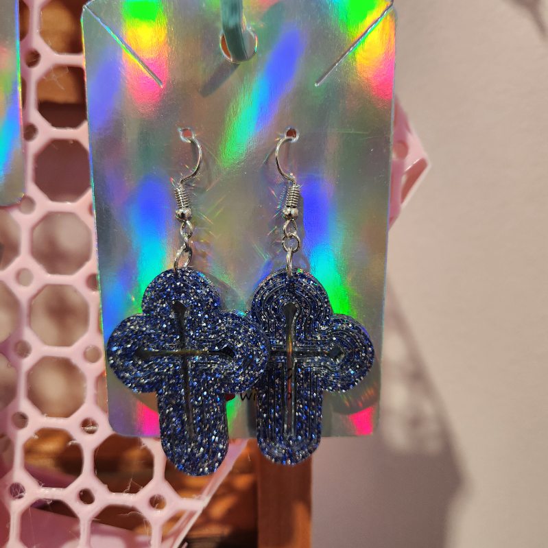 Acrylic Spinner Earrings