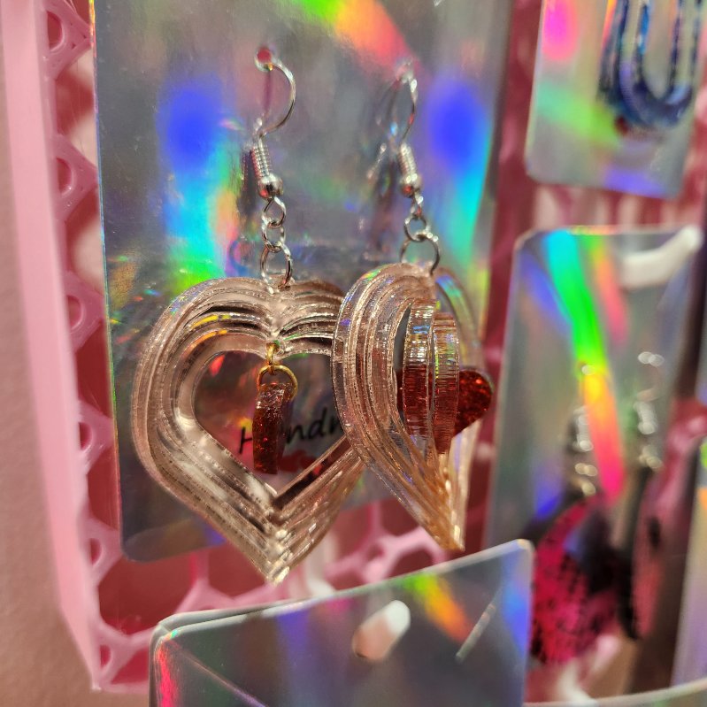 Acrylic Spinner Earrings