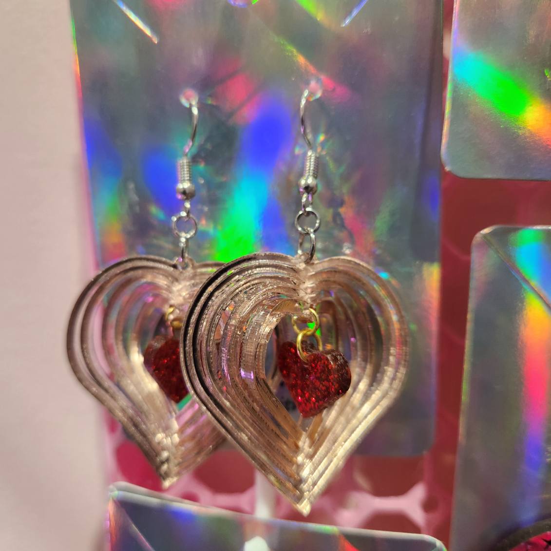 Acrylic Spinner Earrings