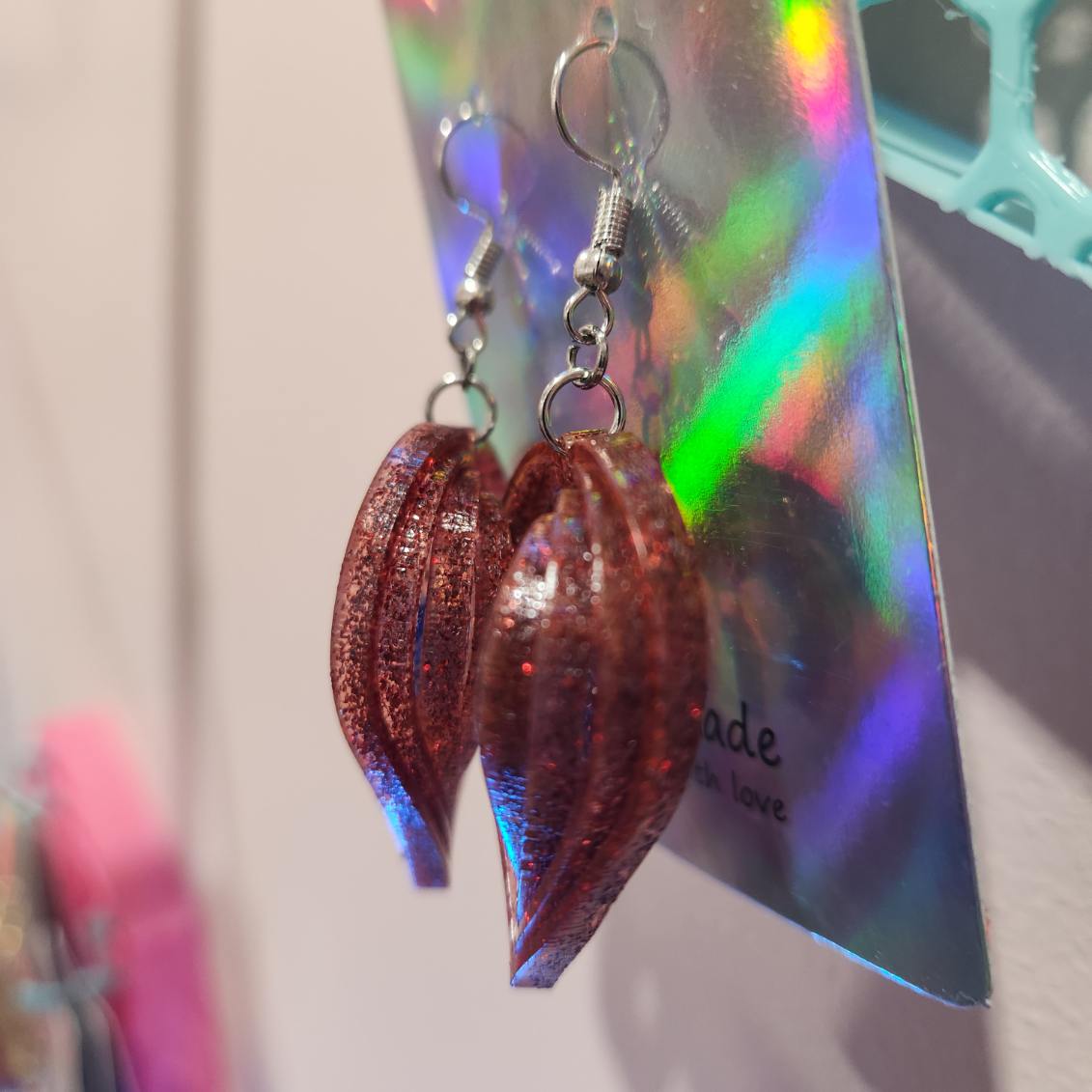 Acrylic Spinner Earrings