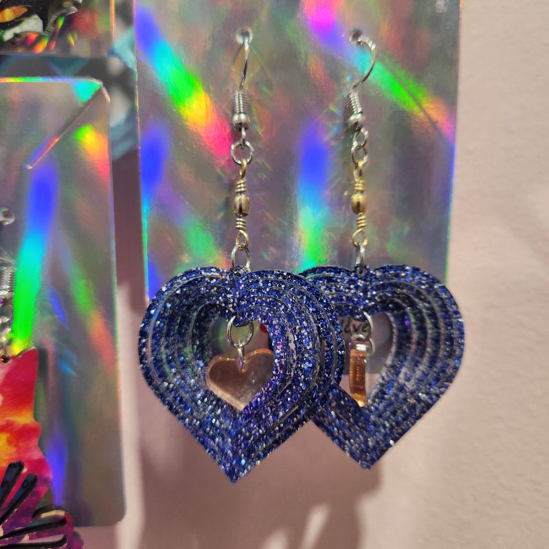 Acrylic Spinner Earrings