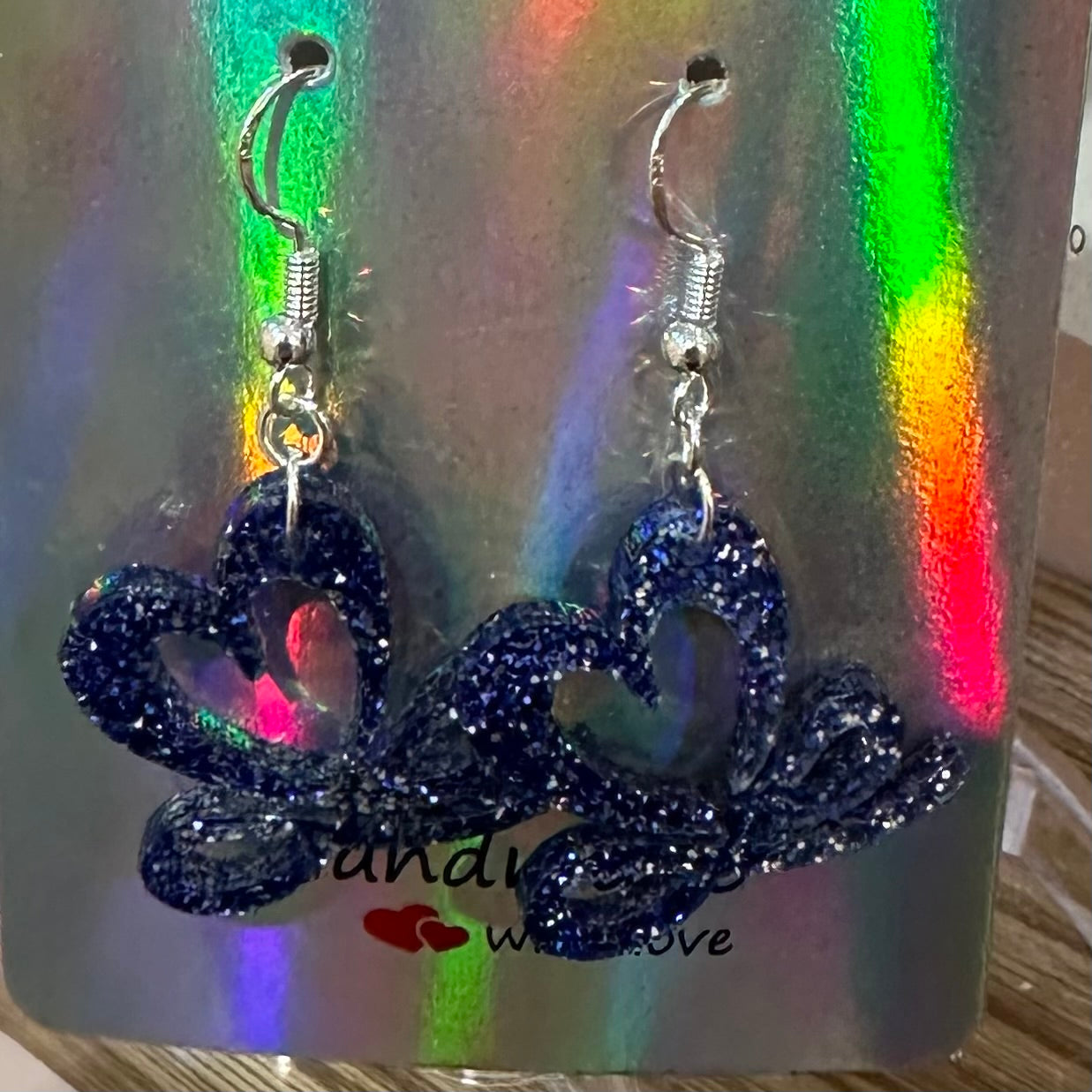 Acrylic Heart Earrings