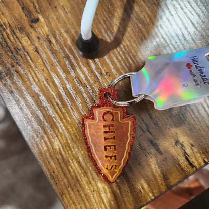 Chiefs Arrowhead Acrylic Keychains