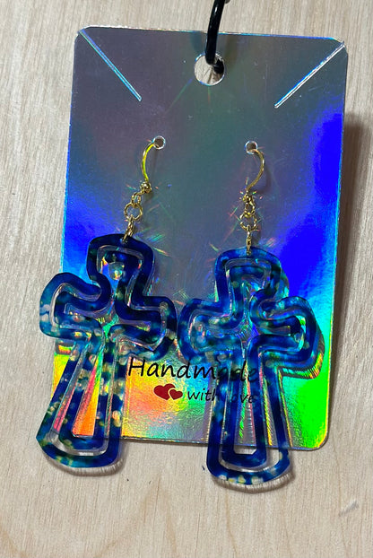Acrylic Spinner Earrings