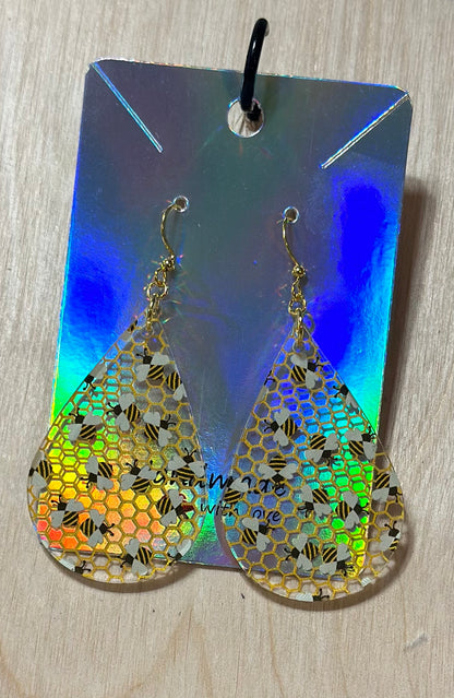 Acrylic Teardrop Earrings
