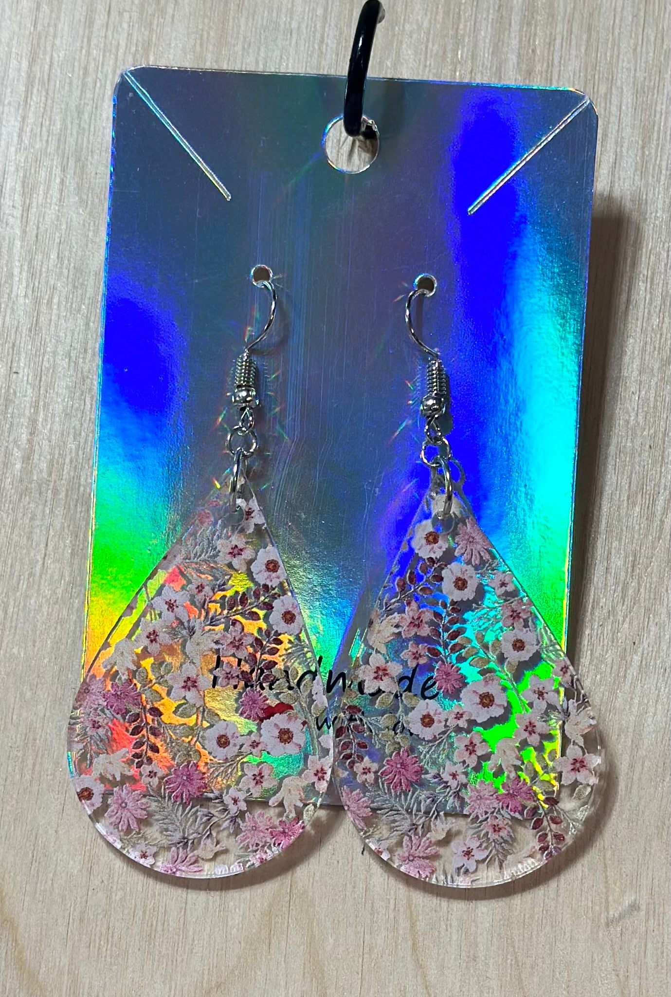 Acrylic Teardrop Earrings