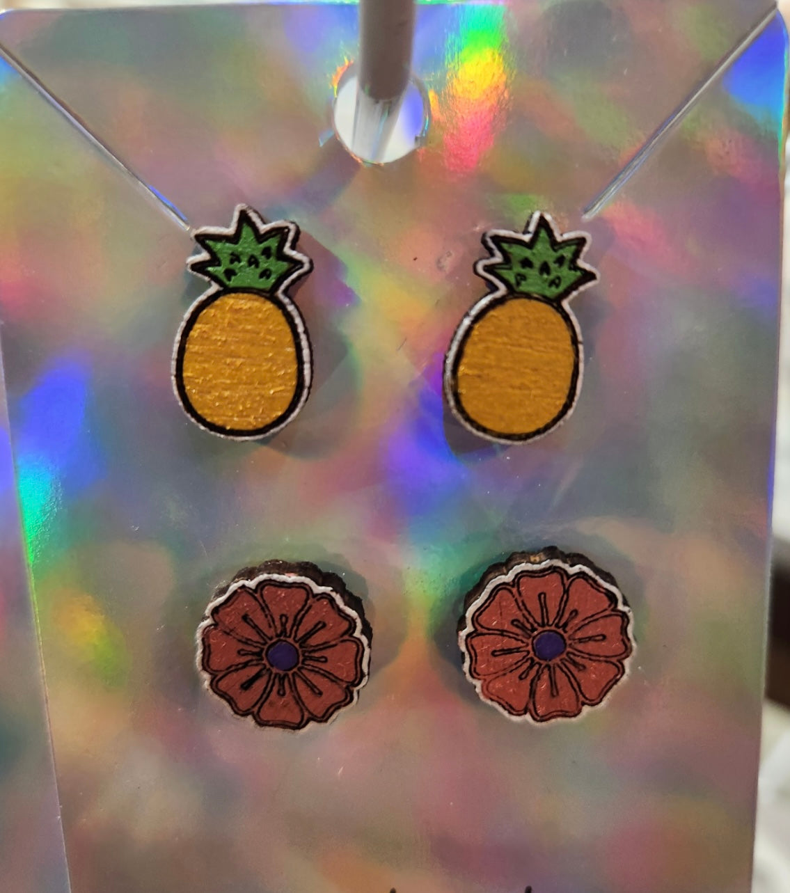 Ocean/ beach stud earrings