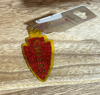 Chiefs Arrowhead Acrylic Keychains