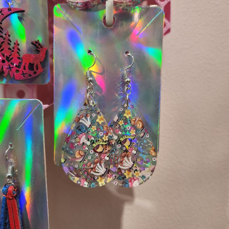 Acrylic Teardrop Earrings