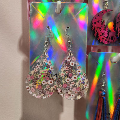 Acrylic Teardrop Earrings