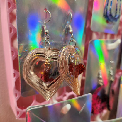 Acrylic Spinner Earrings