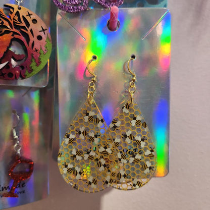 Acrylic Teardrop Earrings