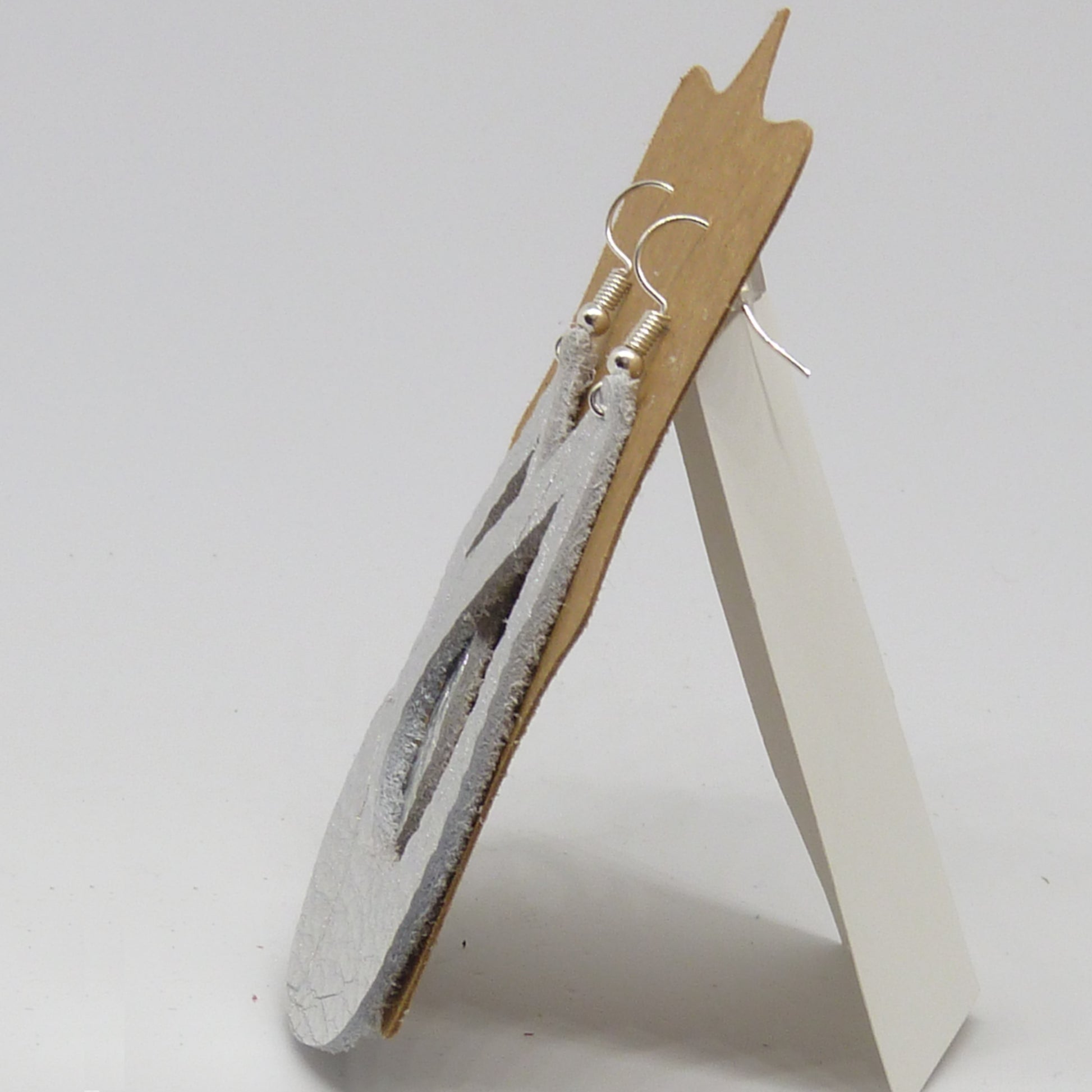 Teardrop Earrings with Tear Cutout in center