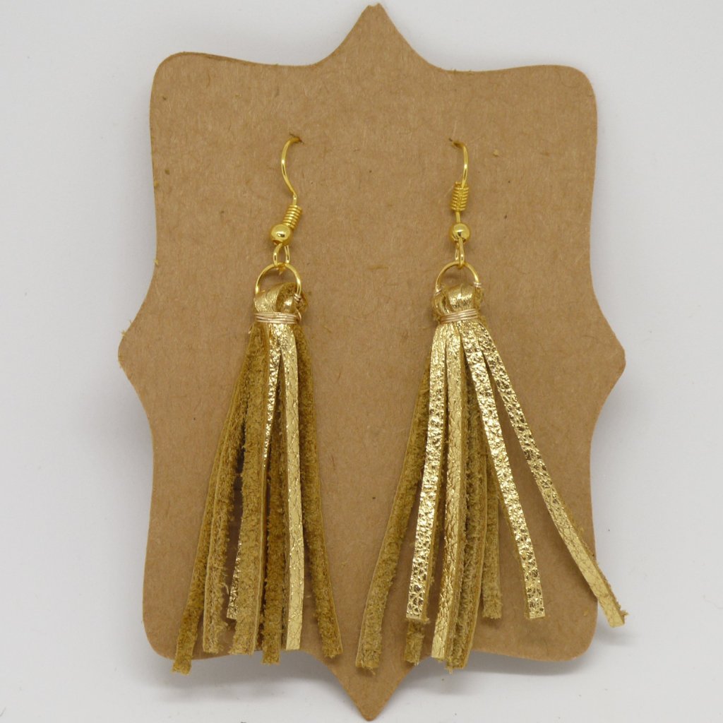 Tassel Leather Earrings