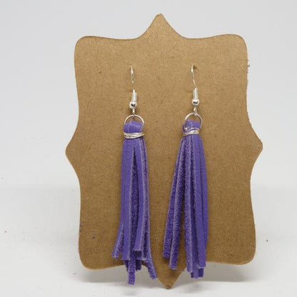 Tassel Leather Earrings