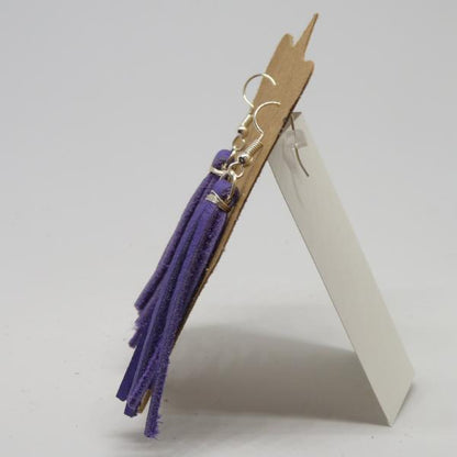 Tassel Leather Earrings
