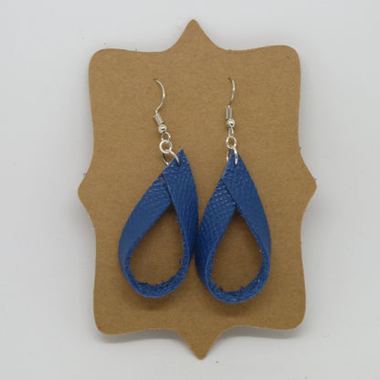 Ribbon Leather Earrings