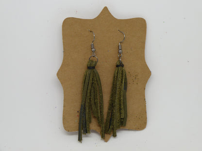 Tassel Leather Earrings
