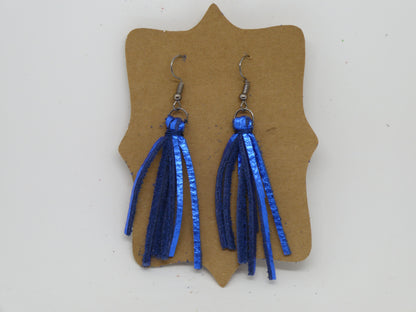 Tassel Leather Earrings