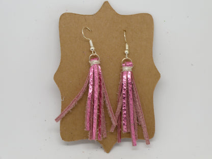 Tassel Leather Earrings