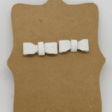 Leather Bow Post Earrings