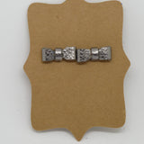 Leather Bow Post Earrings