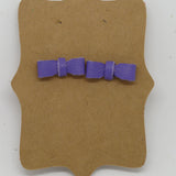 Leather Bow Post Earrings