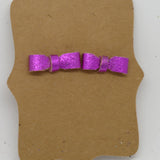 Leather Bow Post Earrings