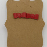 Leather Bow Post Earrings